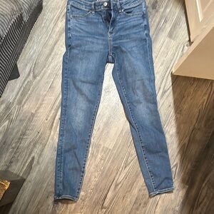 American Eagle Blue Skinny Jeans with Stretch Size 8 High Rise Jegging